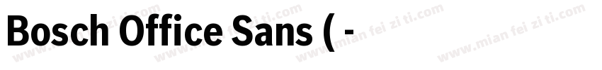Bosch Office Sans (正字体转换